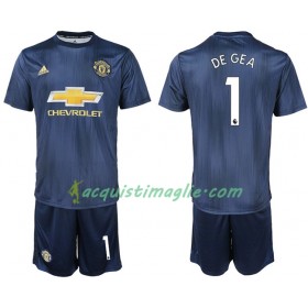 Divisa di Calcio Manchester United DE GEA 1 Bambino Terza 2018/2019